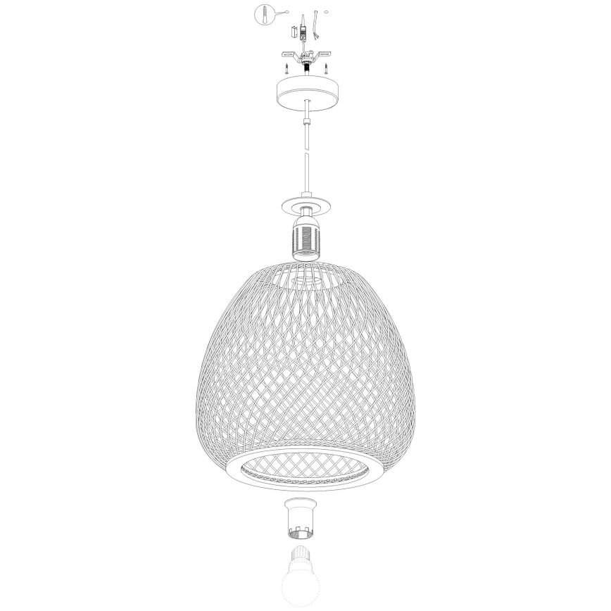 Eglo - Chandelier on a string 1xE27/40W/230V