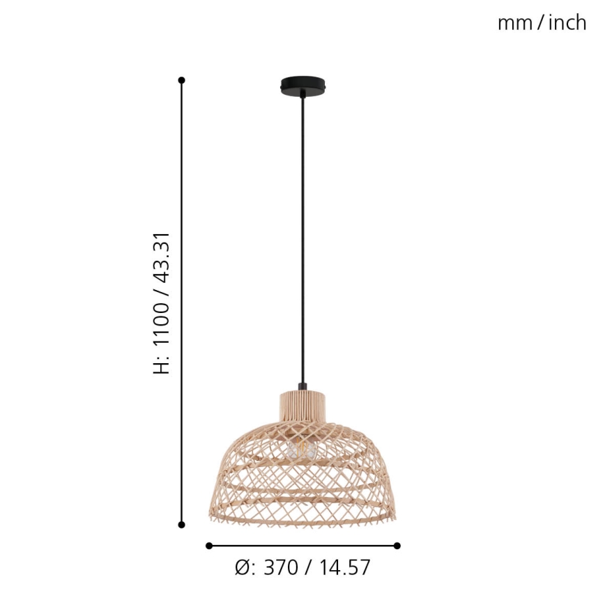 Eglo - Chandelier on a string 1xE27/40W/230V