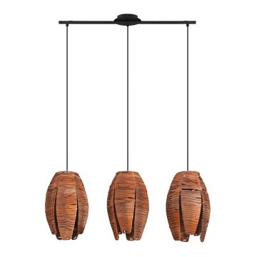 Eglo 43295 - Chandelier on a string MONGU 3xE27/40W/230V