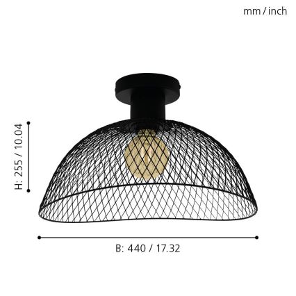 Eglo - Ceiling light 1xE27/60W/230V