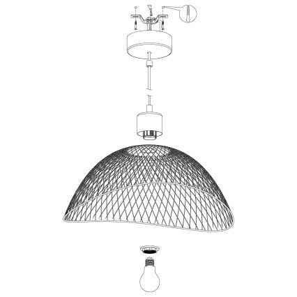 Eglo - Chandelier on a string 1xE27/60W/230V