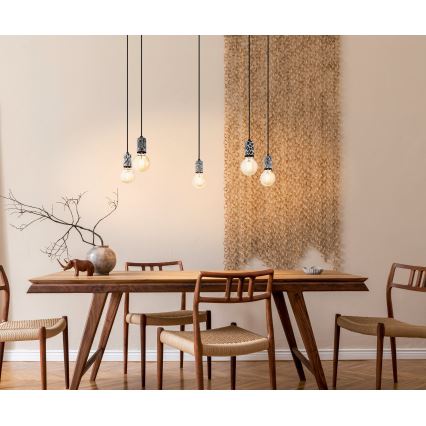 Eglo - Chandelier on a string 5xE27/10W/230V