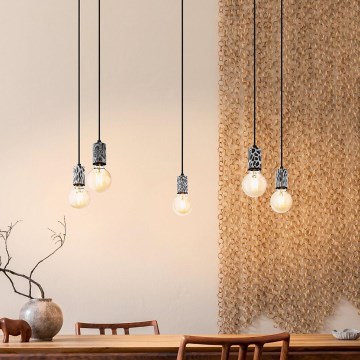 Eglo 43314 - COULSDON Cable Pendant Light 5xE27/10W/230V