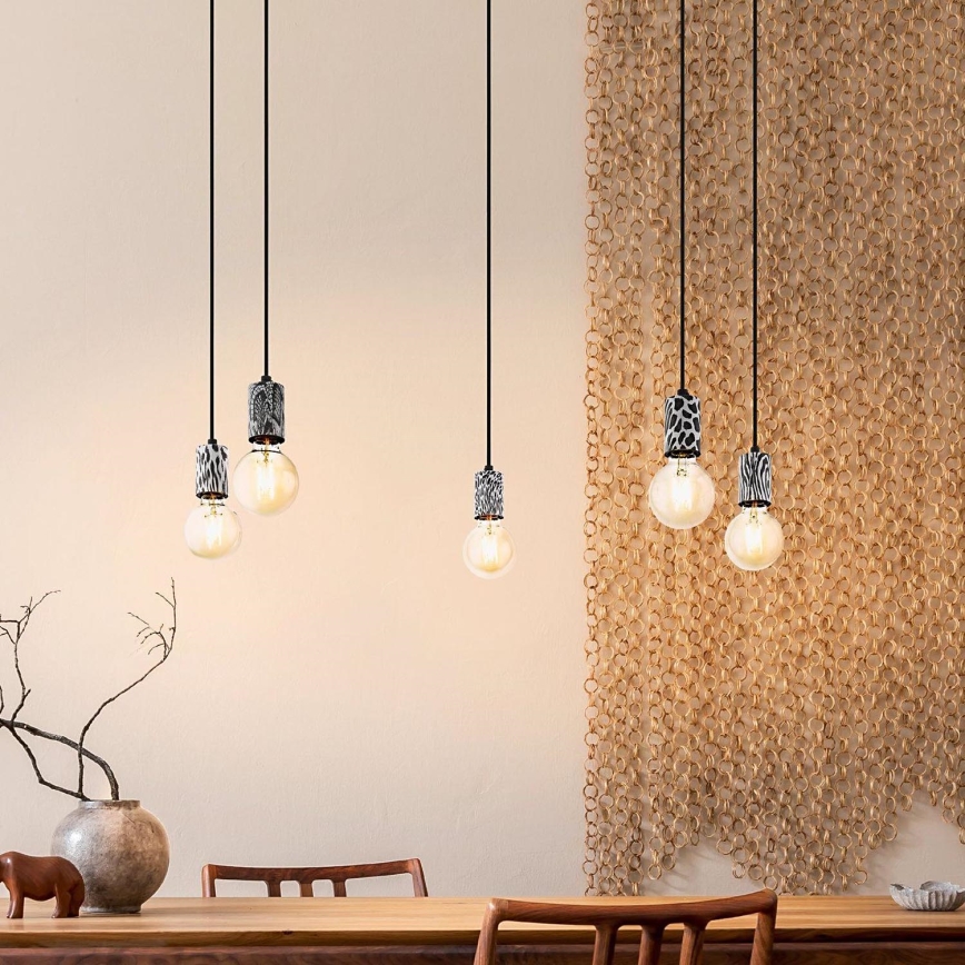 Eglo 43314 - COULSDON Cable Pendant Light 5xE27/10W/230V