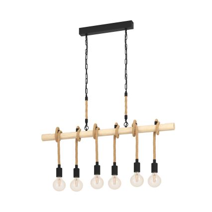 Eglo - Chandelier on a chain 6xE27/40W/230V