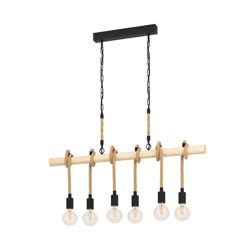 Eglo - Chandelier on a chain 6xE27/40W/230V