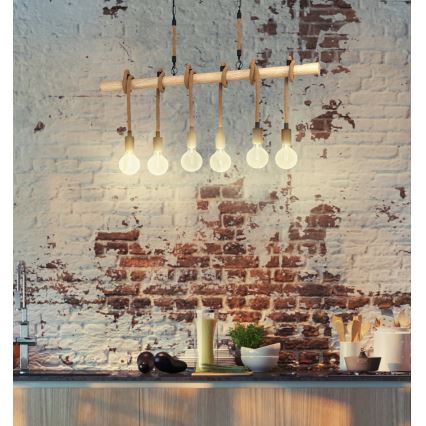Eglo - Chandelier on a chain 6xE27/40W/230V