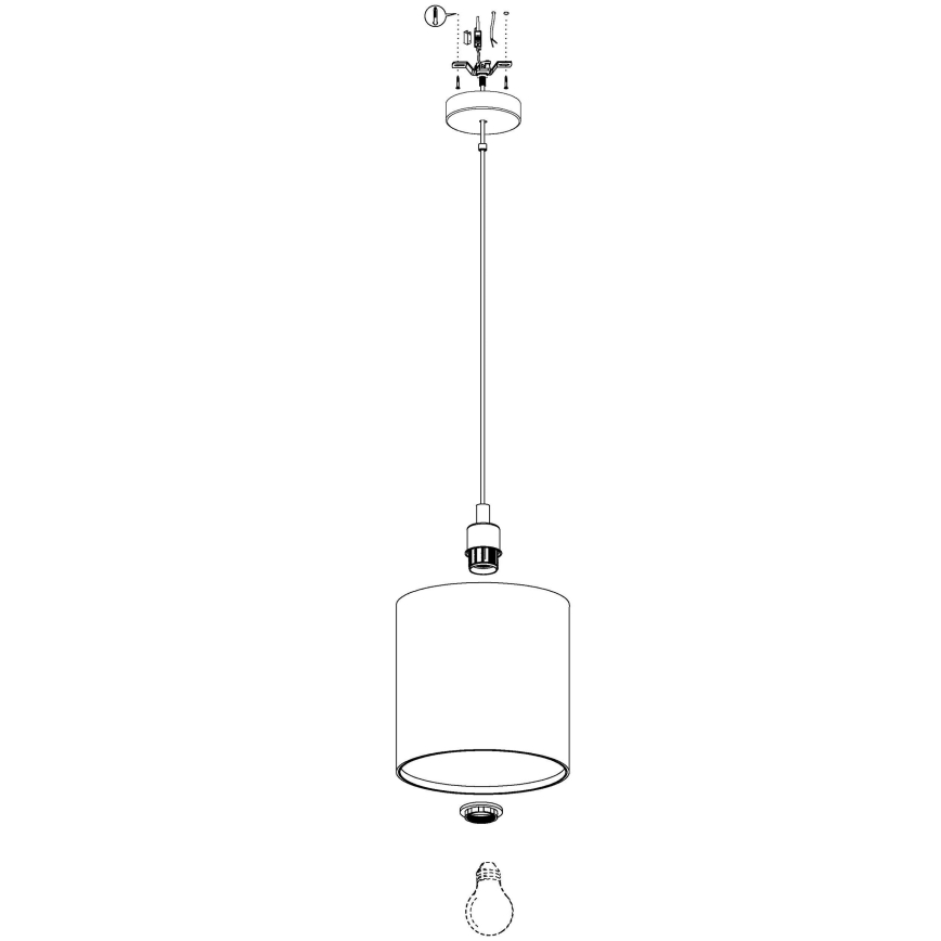 Eglo - Chandelier on a string 1xE27/40W/230V