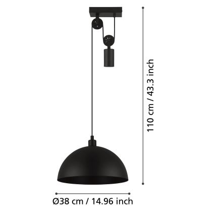 Eglo - Chandelier on a string 1xE27/40W/230V
