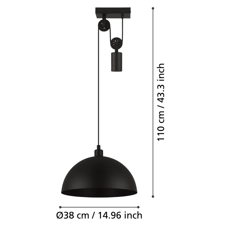 Eglo - Chandelier on a string 1xE27/40W/230V
