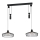 Eglo 43438 - WINKWORTH Cable Pendant Light 2xE27/40W/230V