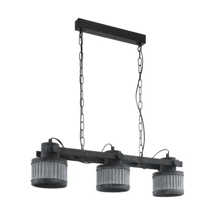 Eglo 43447 - TURROCK Chain-Hung Chandelier 3xE27/28W/230V
