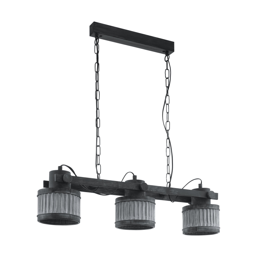 Eglo 43447 - TURROCK Chain-Hung Chandelier 3xE27/28W/230V