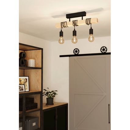 Eglo - Surface-mounted chandelier TOWNSHEND 3xE27/60W/230V - FSC certified