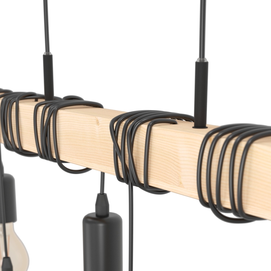 Eglo - Chandelier on a string TOWNSHEND 6xE27/60W/230V - FSC certified