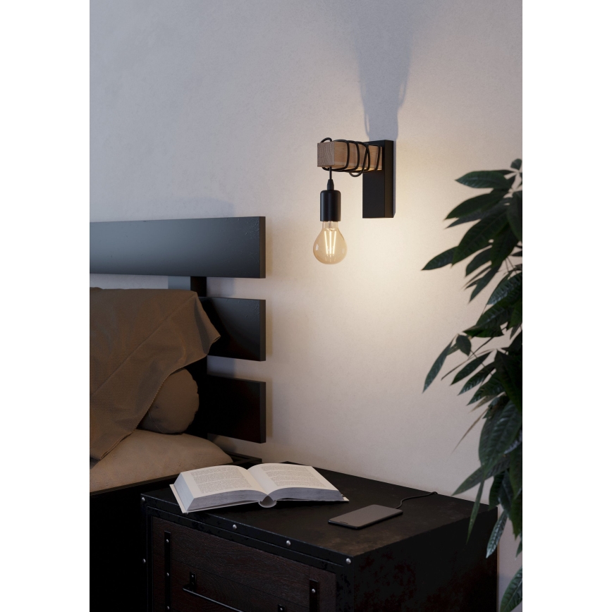 Eglo - Wall light TOWNSHEND 1xE27/10W/230V - FSC certified