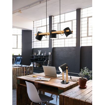 Eglo - Cable-suspended pendant light 3x E27/60W/230V
