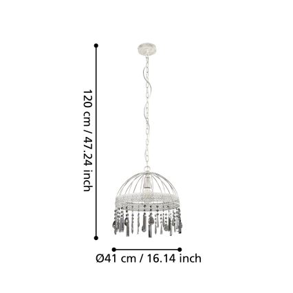 Eglo - Chandelier on a string 1xE27/40W/230V