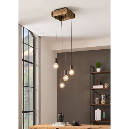 Eglo - Chandelier on a string 4xE27/40W/230V