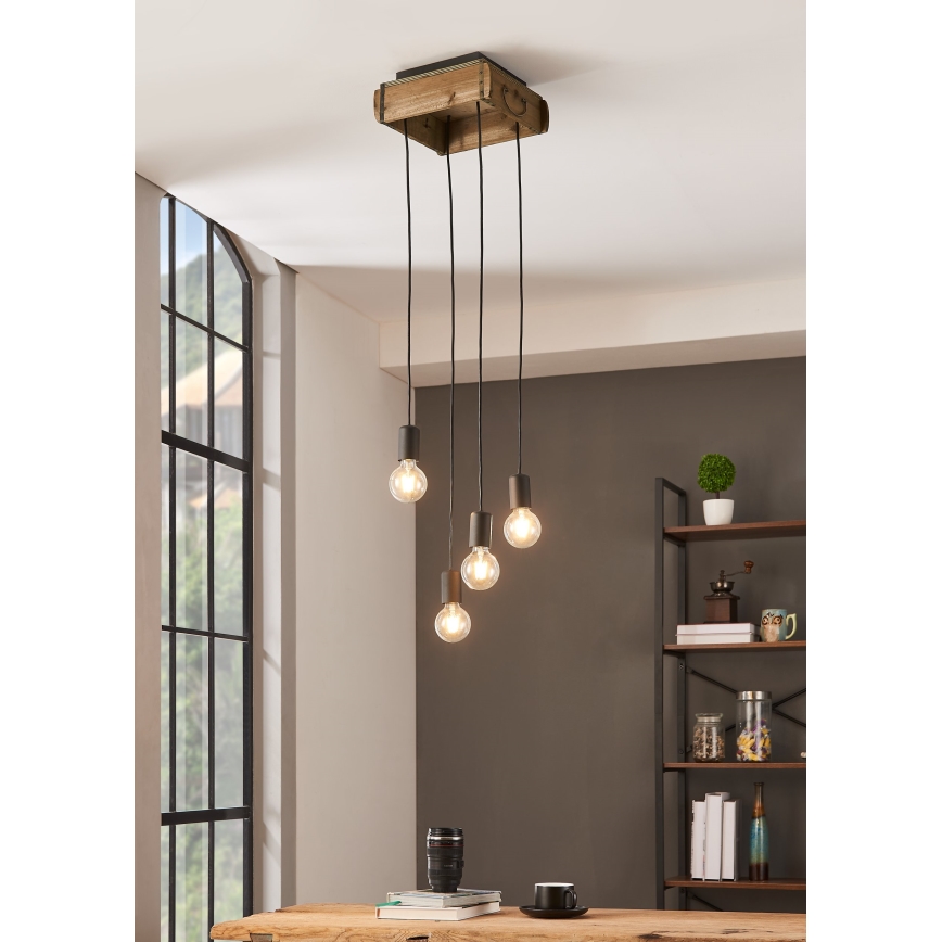 Eglo - Chandelier on a string 4xE27/40W/230V