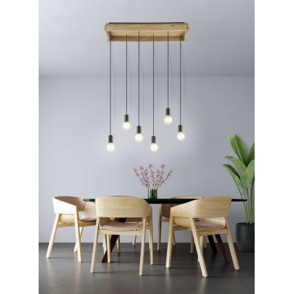 Eglo - Chandelier on a string 6xE27/40W/230V