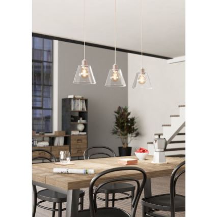 Eglo - Chandelier on a string 3xE27/40W/230V