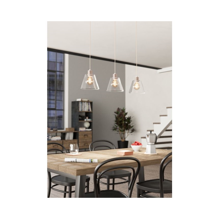 Eglo - Chandelier on a string 3xE27/40W/230V