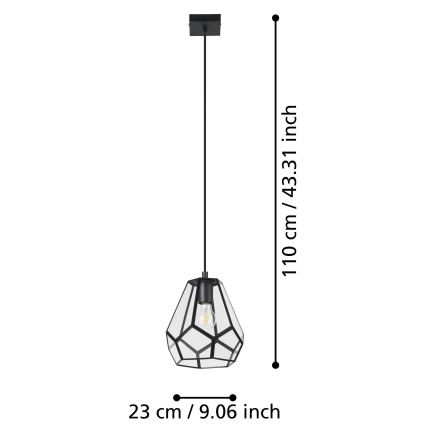 Eglo - Chandelier on a string 1xE27/40W/230V