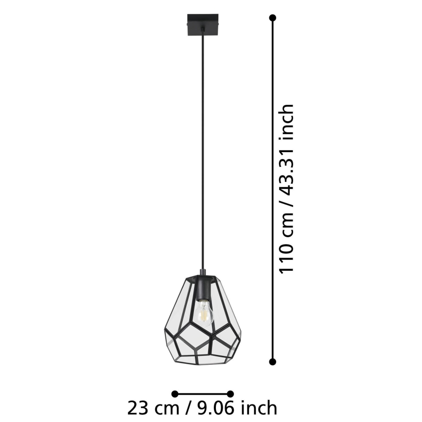 Eglo - Chandelier on a string 1xE27/40W/230V