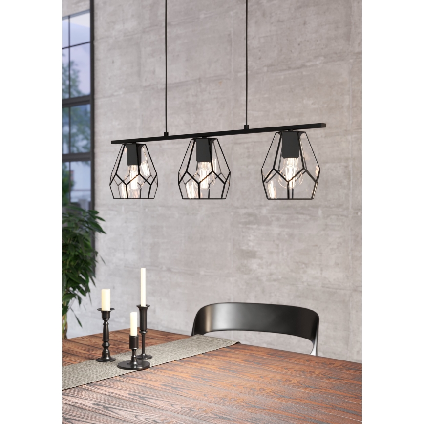 Eglo - LED Pendant Light on Cable 3xE27/40W/230V