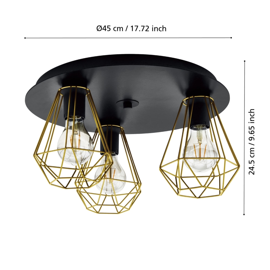 Eglo - Ceiling light 3xE27/40W/230V