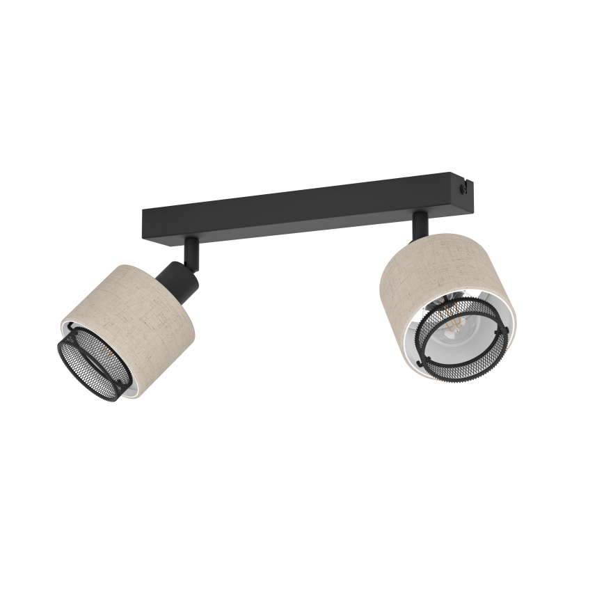 Eglo - Wall light 2xE14/40W/230V black/beige