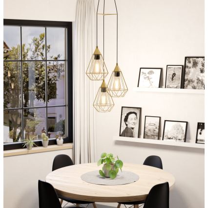 Eglo - Chandelier on a string 3xE27/60W/230V