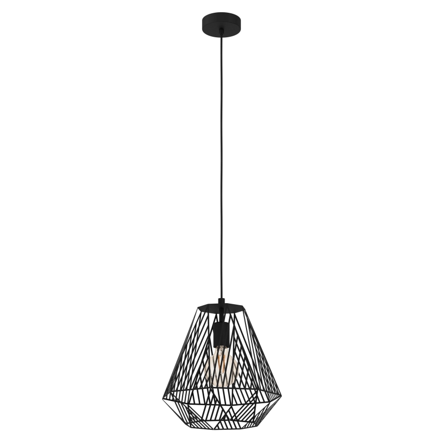 Eglo - Chandelier on a string 1xE27/40W/230V black