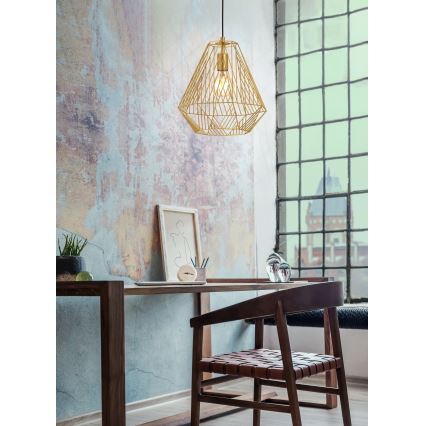Eglo - Chandelier on a string 1xE27/40W/230V gold