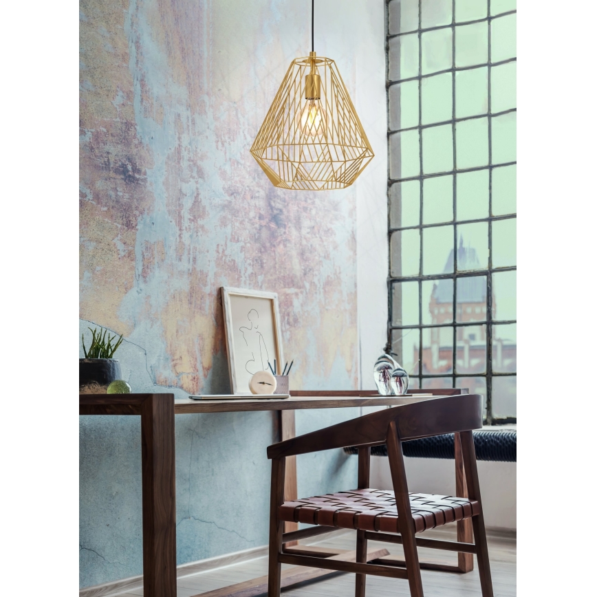 Eglo - Chandelier on a string 1xE27/40W/230V gold