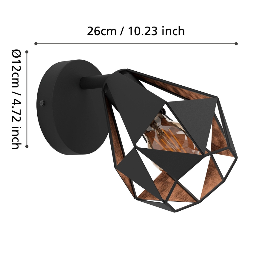 Eglo - Wall spotlight 1xE27/40W/230V