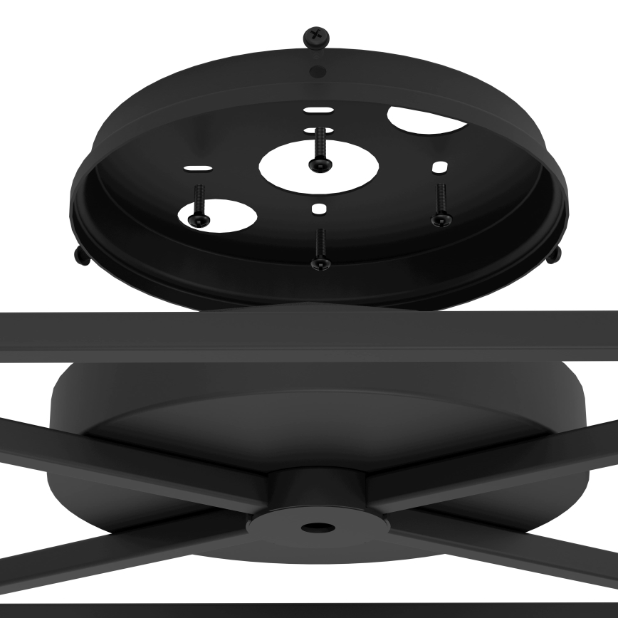 Eglo - Ceiling light 5xE27/40W/230V black