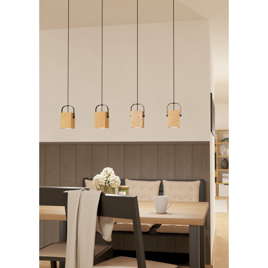 Eglo - LED Chandelier on a string 4xGU10/3W/230V