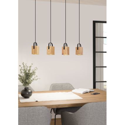 Eglo - LED Chandelier on a string 4xGU10/3W/230V
