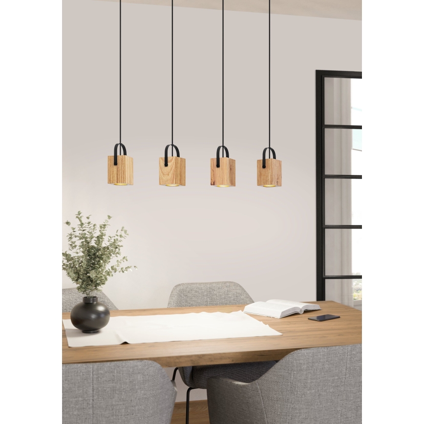 Eglo - LED Chandelier on a string 4xGU10/3W/230V