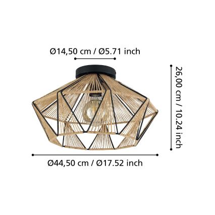 Eglo - Ceiling light 1xE27/40W/230V