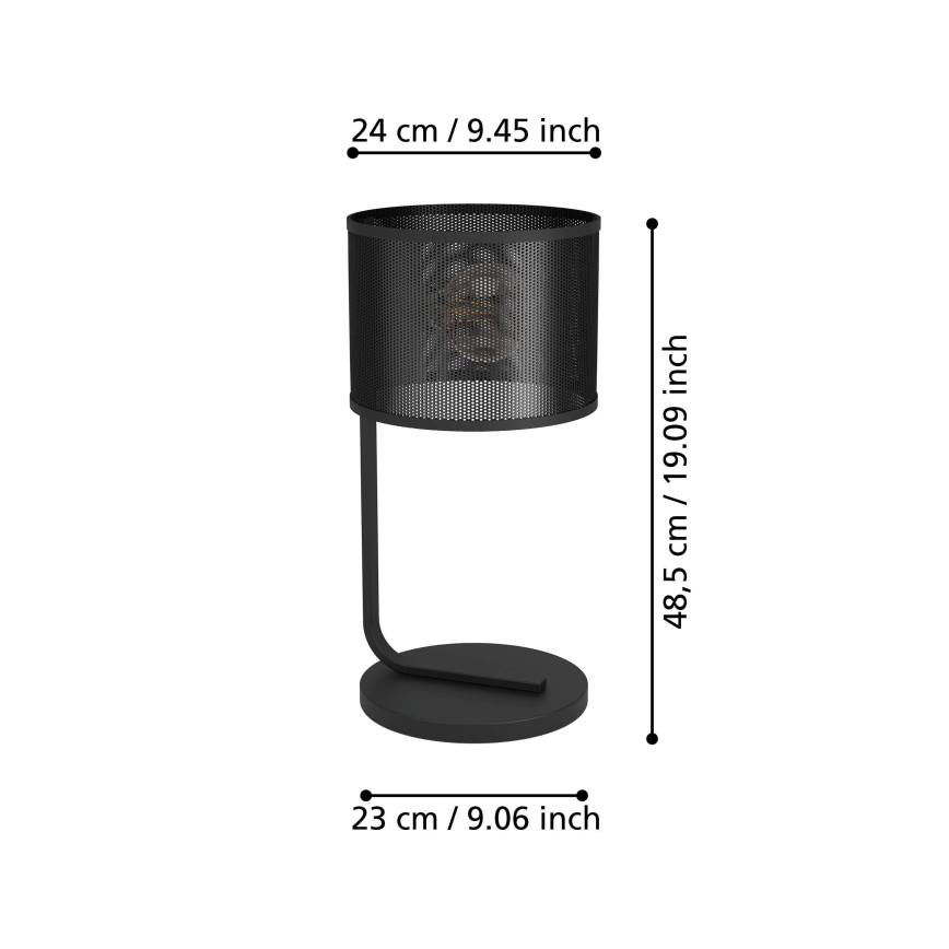 Eglo 43797 - Table lamp MANBY 1xE27/40W/230V