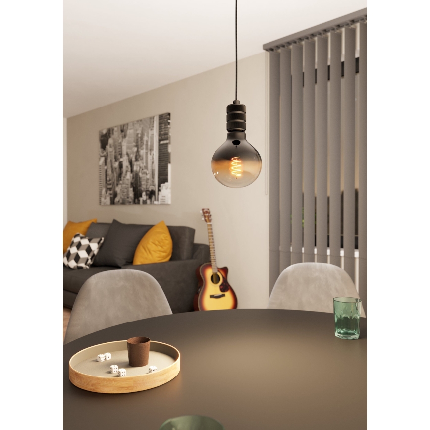 Eglo - Chandelier on a string 1xE27/40W/230V black
