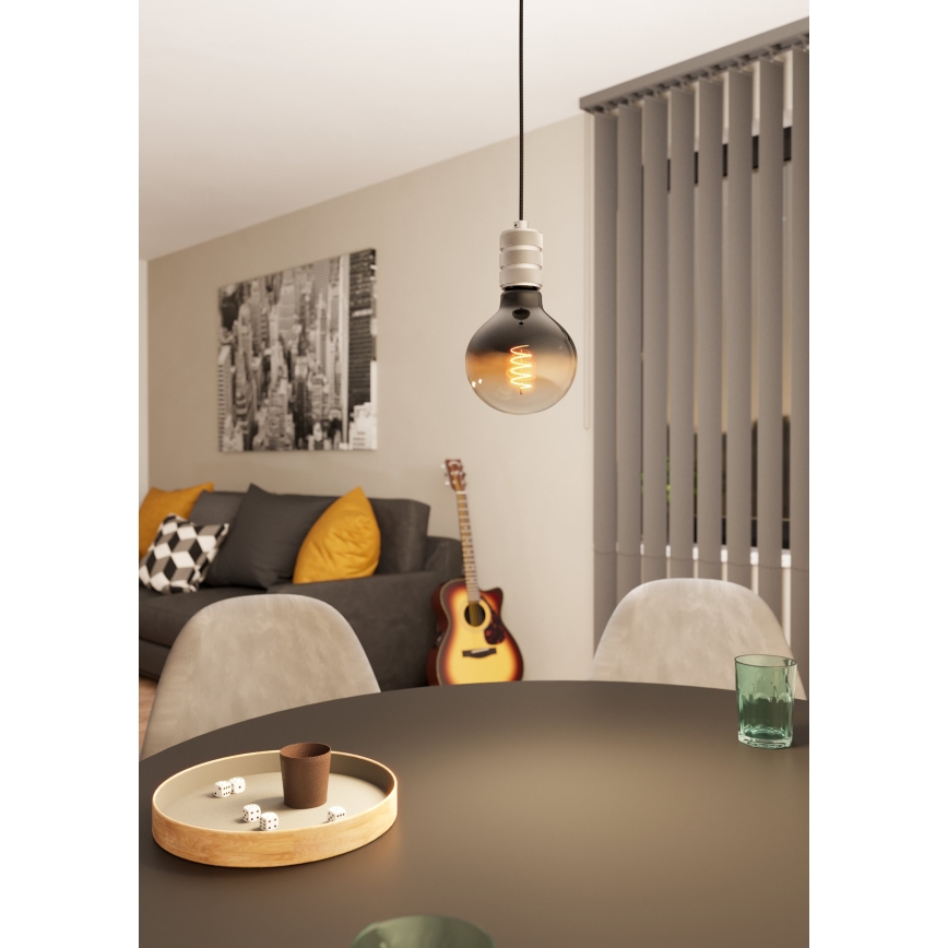 Eglo - Chandelier on a string 1xE27/40W/230V chrome