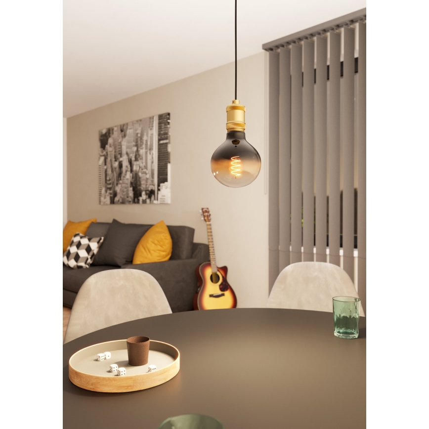 Eglo - Chandelier on a string 1xE27/40W/230V gold