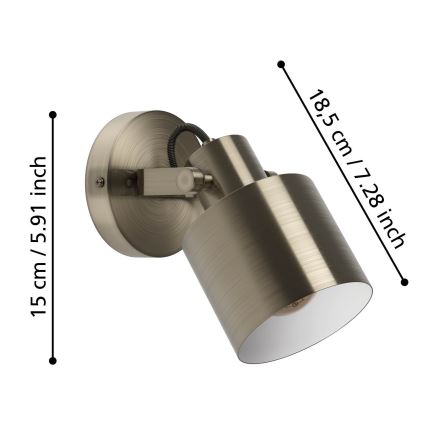 Eglo - Wall spotlight 1xE27/40W/230V