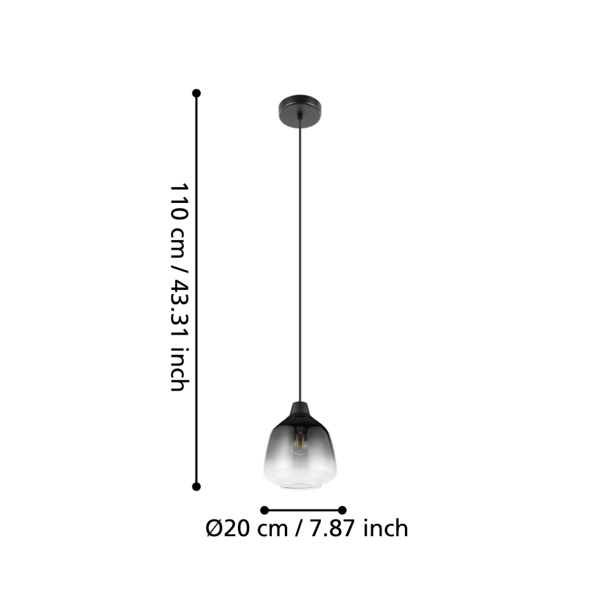 Eglo - Chandelier on a string 1xE27/40W/230V