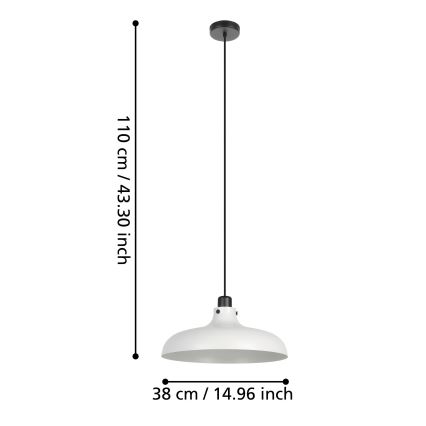 Eglo - Chandelier on a string 1xE27/40W/230V