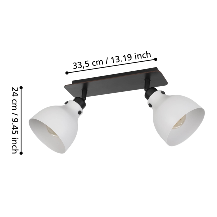 Eglo 43828 - Spotlight MATLOCK 2xE27/40W/230V